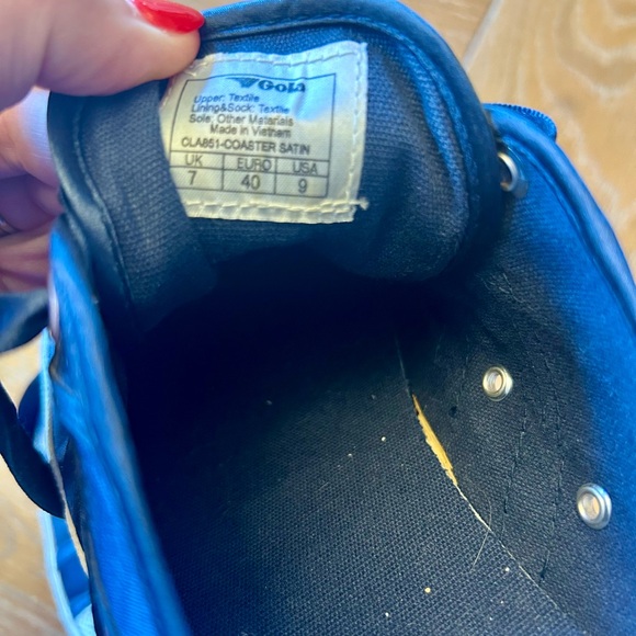 Gola Coaster Satin Navy Sneakers - Picture 8 of 8